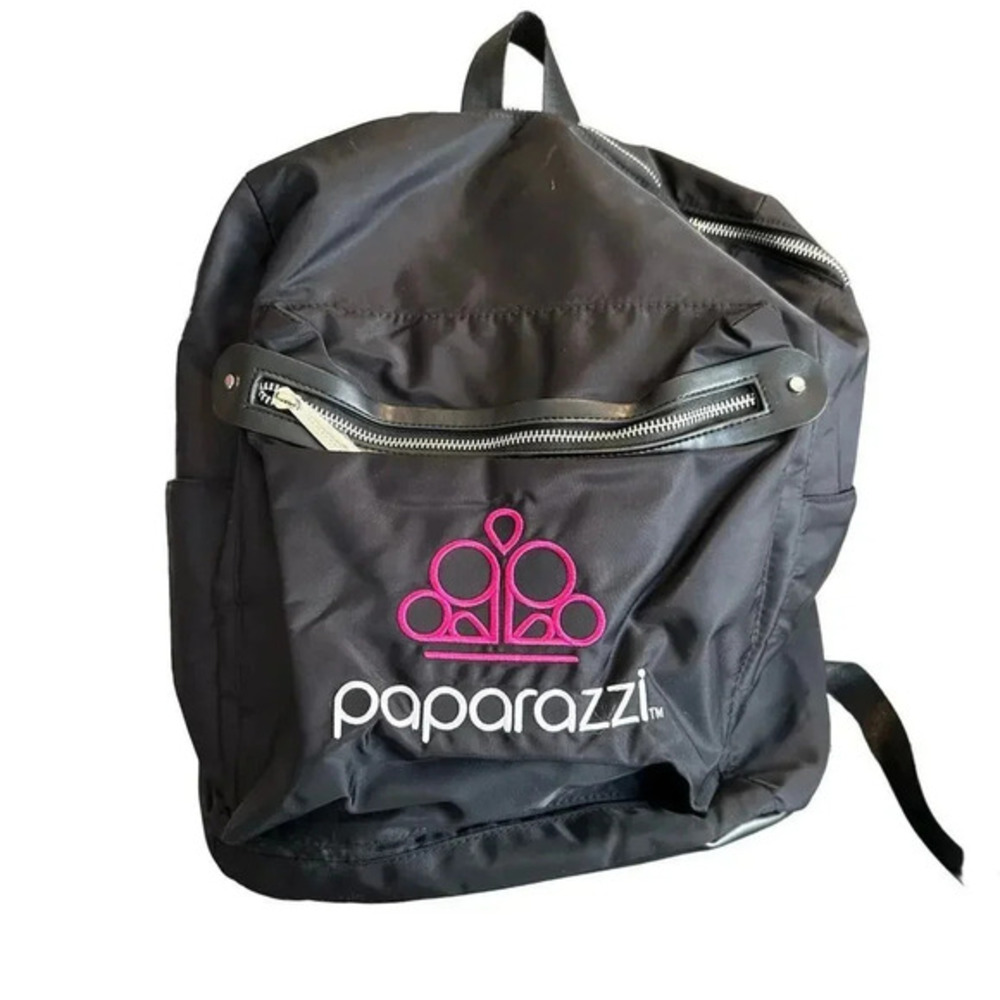 Paparazzi Large Black Pink‎ Backpack Jewelry Accessories NWOT